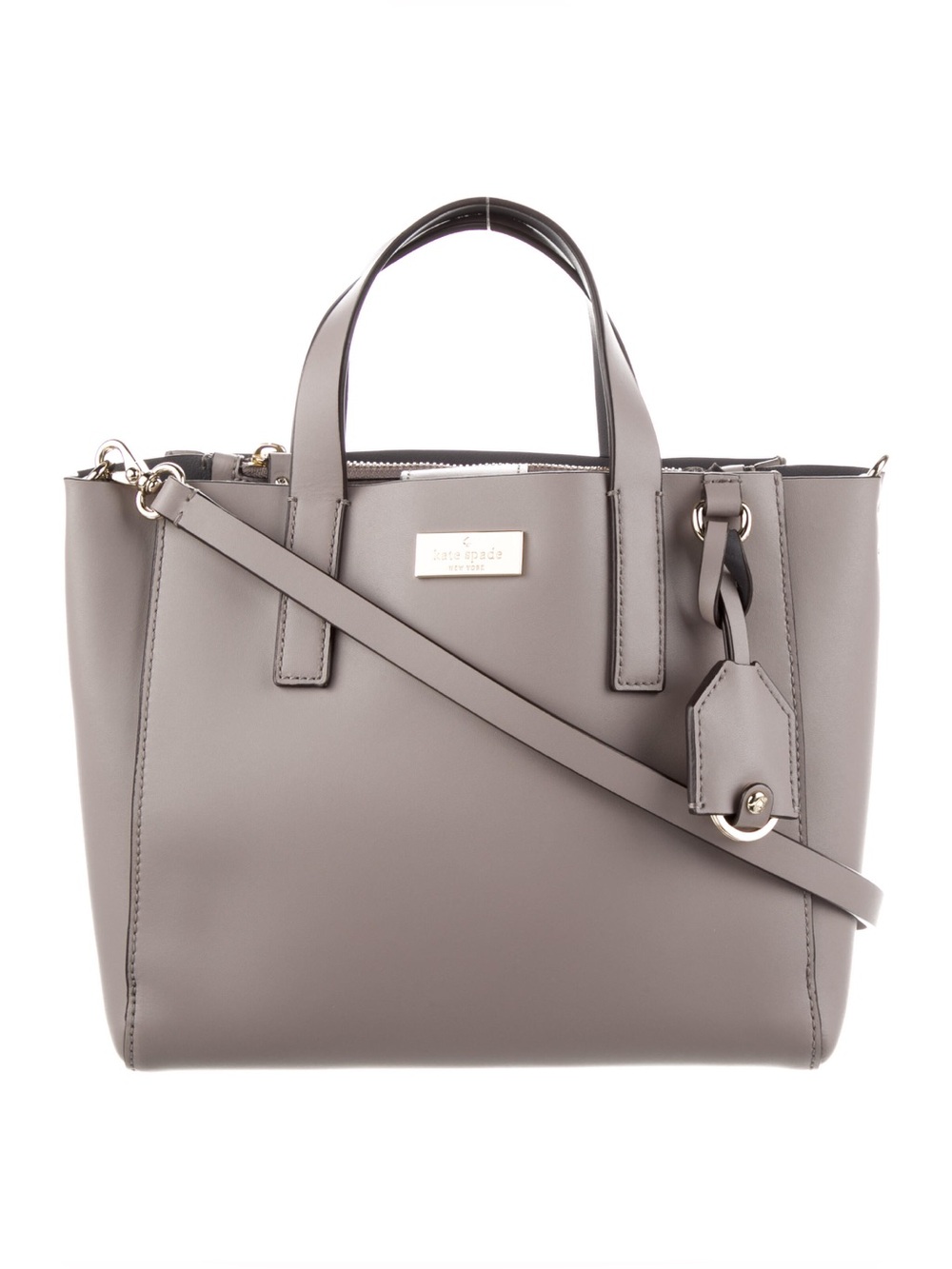 Kate Spade Putnam Drive Mini Nelle Taupe Leather Satchel Crossbody